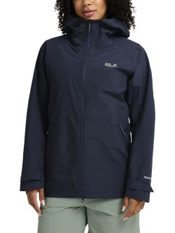 Jack Wolfskin Women's Litestride 3-in-1 Waterproof Jacket, Midnight Sky, Midnight Sky