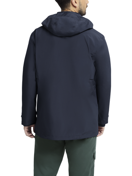 Jack Wolfskin Men's Litestride 3-in-1 Waterproof Jacket, Midnight Sky - view 2, Midnight Sky