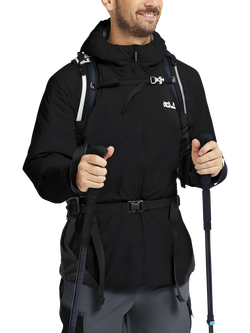 Jack Wolfskin Trail Light Hybrid Jacket, Black - view 2, Black