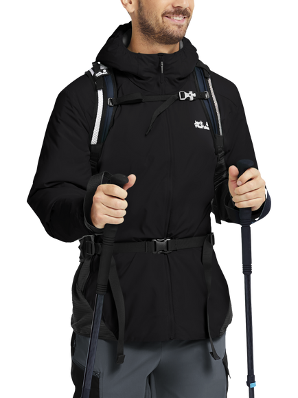 Jack Wolfskin Trail Light Hybrid Jacket, Black - view 2, Black