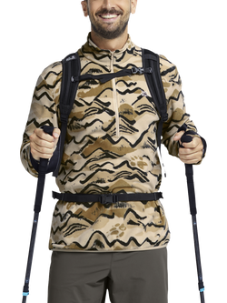 Jack Wolfskin Era 100 Half Zip Jumper, Mountain Paw - view 2, Mountain Paw