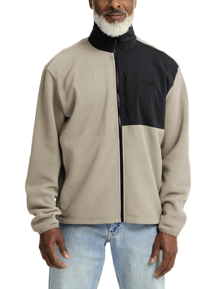 Jack Wolfskin Sumetro Fleece Zip Jacket, Oyster, Oyster