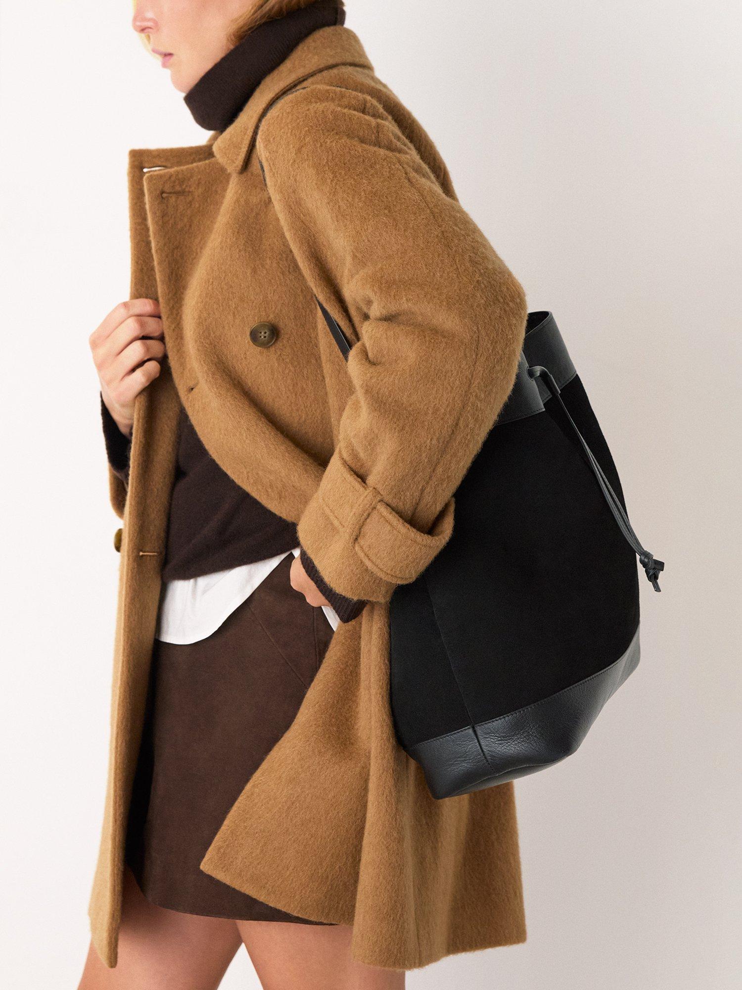 Product image 3 of 5, which shows Whistles Sasha Suede Tote Bag, Black, One Size