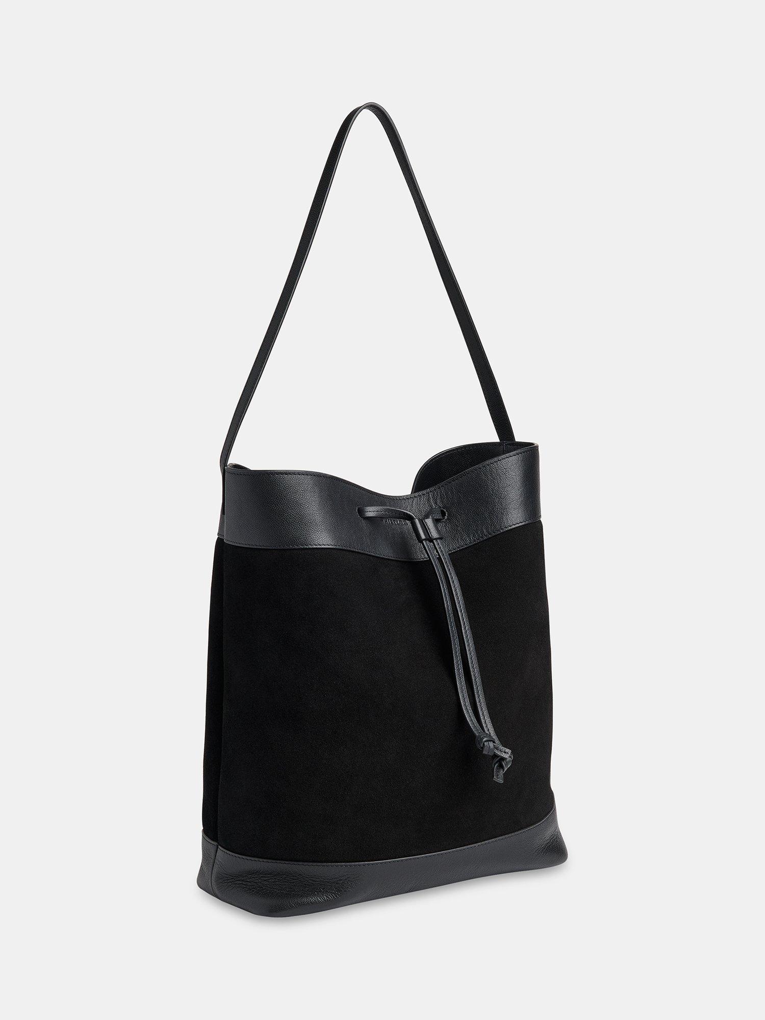 Product image 5 of 5, which shows Whistles Sasha Suede Tote Bag, Black, One Size