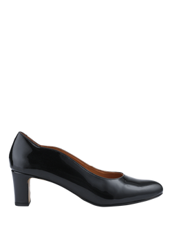 Jones Bootmaker Zoey Leather Court Shoes, Black Patent, Black Patent