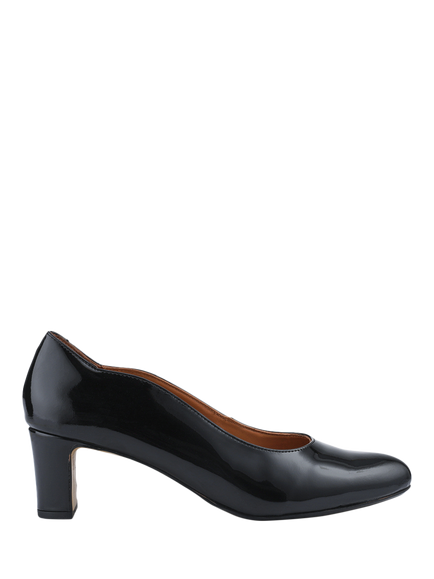 Jones Bootmaker Zoey Leather Court Shoes, Black Patent, Black Patent