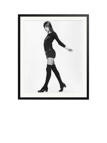 Sonic Editions Jane Birkin 1969 Framed Print, Black