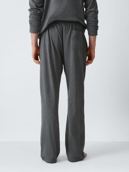 John Lewis Organic Cotton Jersey Lounge Joggers - view 2, Grey Mid