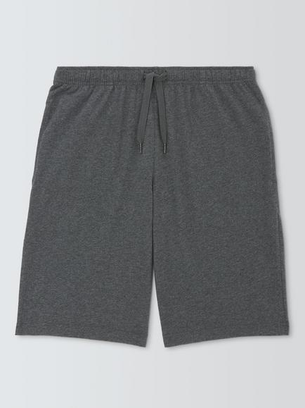 John Lewis Organic Cotton Jersey Lounge Shorts, Grey Mid