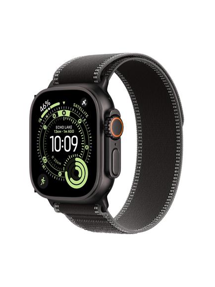 Apple Watch Ultra 3 GPS + Cellular, 49mm, Titanium Case with Trail Loop, Black Titanium/Black Charcoal, Black Titanium