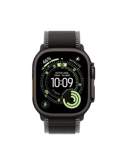 Apple Watch Ultra 3 GPS + Cellular, 49mm, Titanium Case with Trail Loop, Black Titanium/Black Charcoal - view 2, Black Titanium