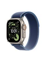 Apple Watch Ultra 3 GPS + Cellular, 49mm, Titanium Case with Trail Loop, Natural Titanium/Blue