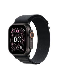 Apple Watch Ultra 3 GPS + Cellular, 49mm, Titanium Case with Alpine Loop, Black Titanium/Black, Black Titanium