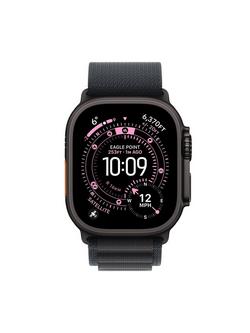 Apple Watch Ultra 3 GPS + Cellular, 49mm, Titanium Case with Alpine Loop, Black Titanium/Black - view 2, Black Titanium