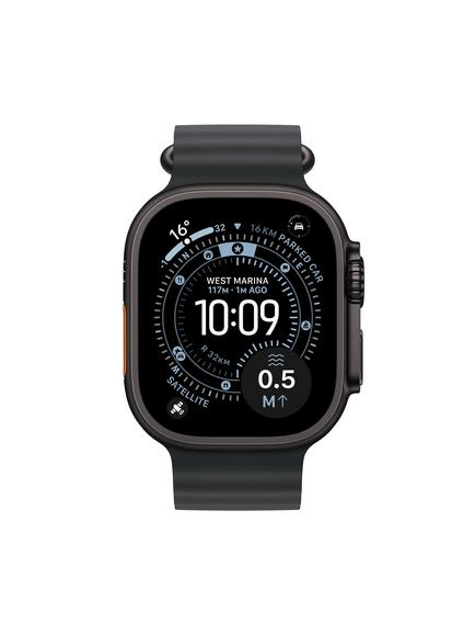 Apple Watch Ultra 3 GPS + Cellular, 49mm, Titanium Case with Ocean Band, One Size, Black Titanium/Black - view 2, Black Titanium