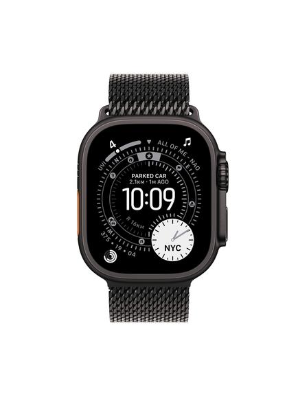 Apple Watch Ultra 3 GPS + Cellular, 49mm, Titanium Case with Milanese Loop, Black Titanium - view 2, Black Titanium
