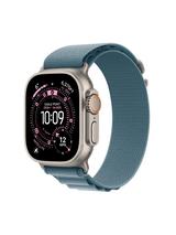 Apple Watch Ultra 3 GPS + Cellular, 49mm, Titanium Case with Alpine Loop, Natural Titanium/Light Blue