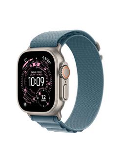 Apple Watch Ultra 3 GPS + Cellular, 49mm, Titanium Case with Alpine Loop, Natural Titanium/Light Blue, Natural Titanium