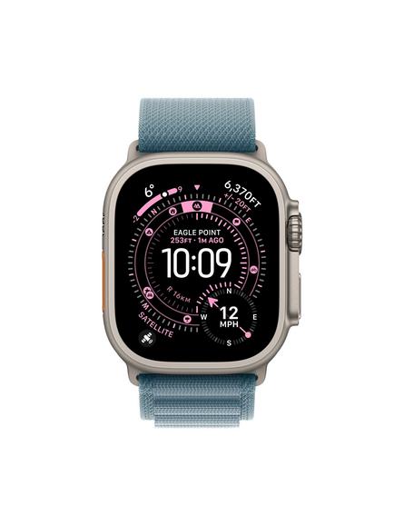 Apple Watch Ultra 3 GPS + Cellular, 49mm, Titanium Case with Alpine Loop, Natural Titanium/Light Blue - view 2, Natural Titanium