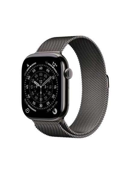 Apple Watch Series 11 GPS + Cellular, 46mm, Titanium Case, Milanese Loop, Slate