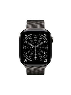 Apple Watch Series 11 GPS + Cellular, 46mm, Titanium Case, Milanese Loop - view 2, Slate