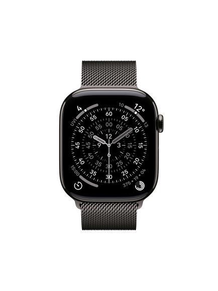 Apple Watch Series 11 GPS + Cellular, 46mm, Titanium Case, Milanese Loop - view 2, Slate