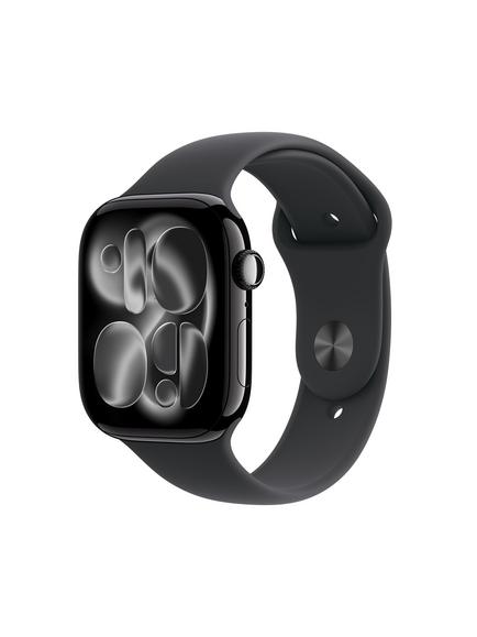 Apple Watch Series 11 GPS + Cellular, 46mm, Aluminium Case, Sport Band, Jet Black