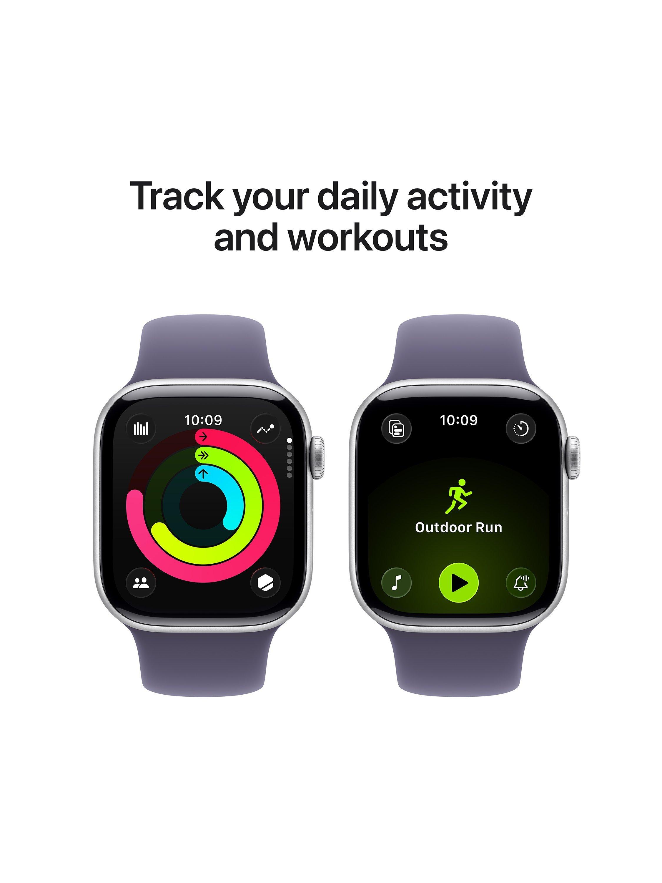 Apple Watch Series 11 GPS, 42mm, Aluminium Case, Sport Band, Silver