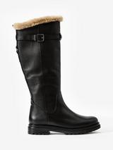 Mint Velvet Leather Knee High Boots