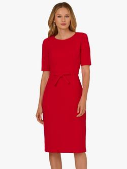 Adrianna Papell Bow Waist Sheath Dress, Red, Red