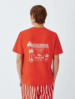 John Lewis Cotton Resort T-Shirt, Red Clay - view 2, Red Clay