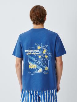 John Lewis Cotton Resort T-Shirt, Nouvean Blue - view 2, Nouvean Blue