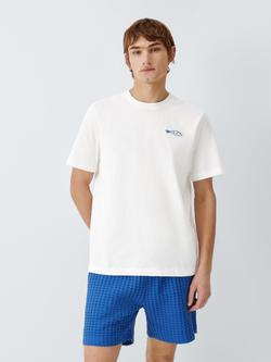 John Lewis Cotton Resort T-Shirt, White, White