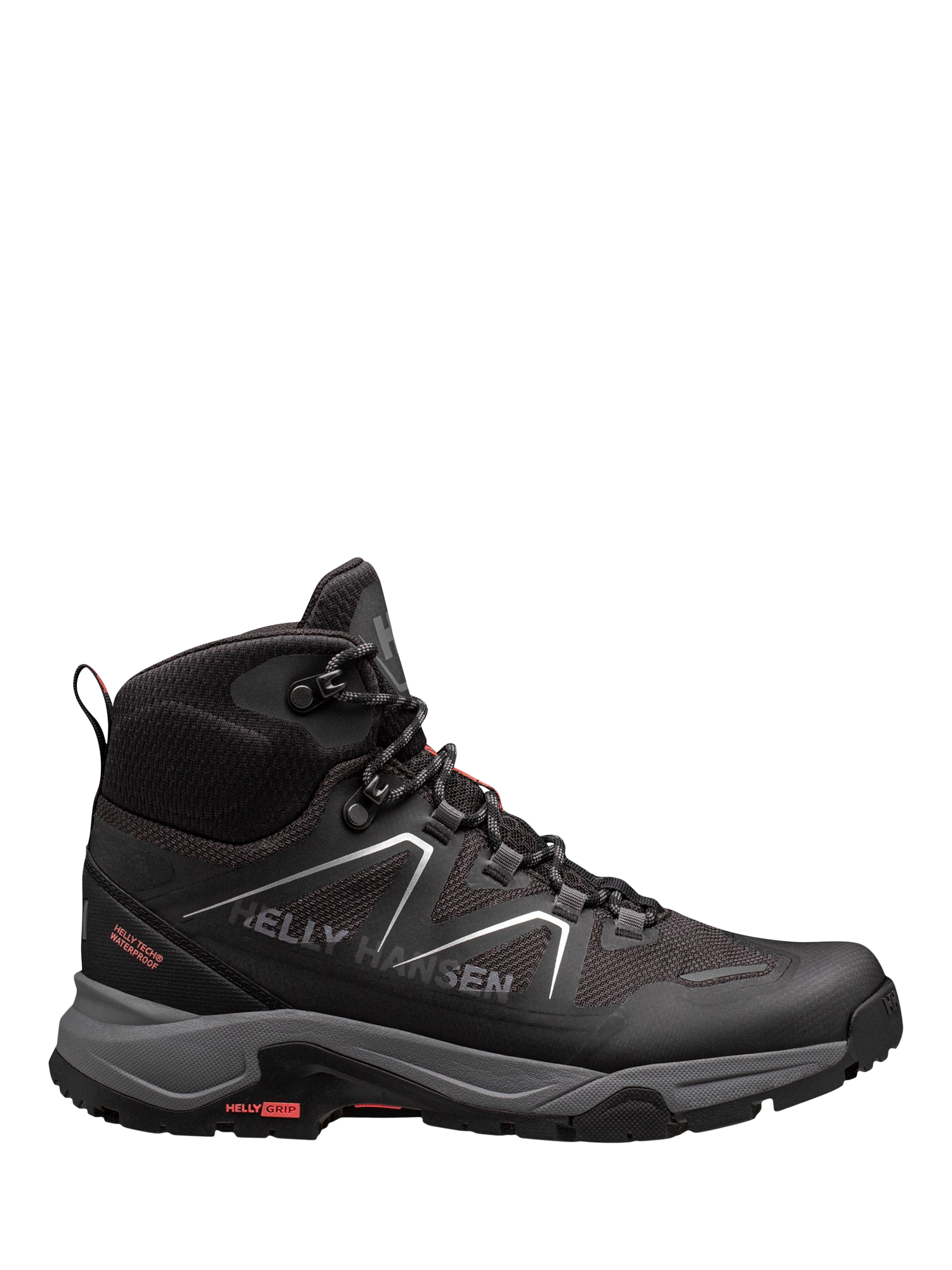 Product image 1 of 5, which shows Helly Hansen Cascade Mid HT Lace Up Walking Boots, Black, 4