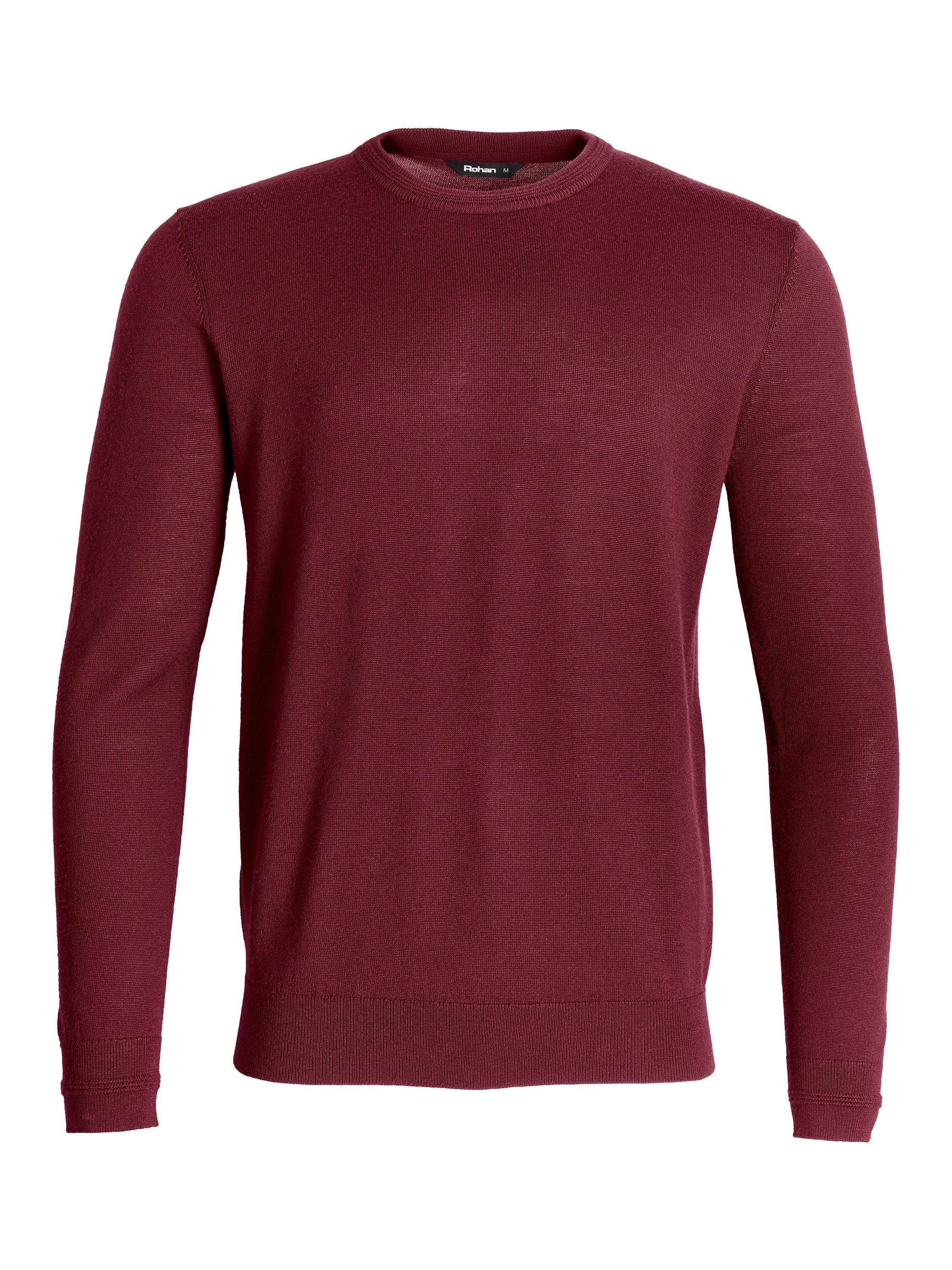 Product image 3 of 6, which shows Rohan Merino Wool Crew Neck Jumper, Chestnut Red, S