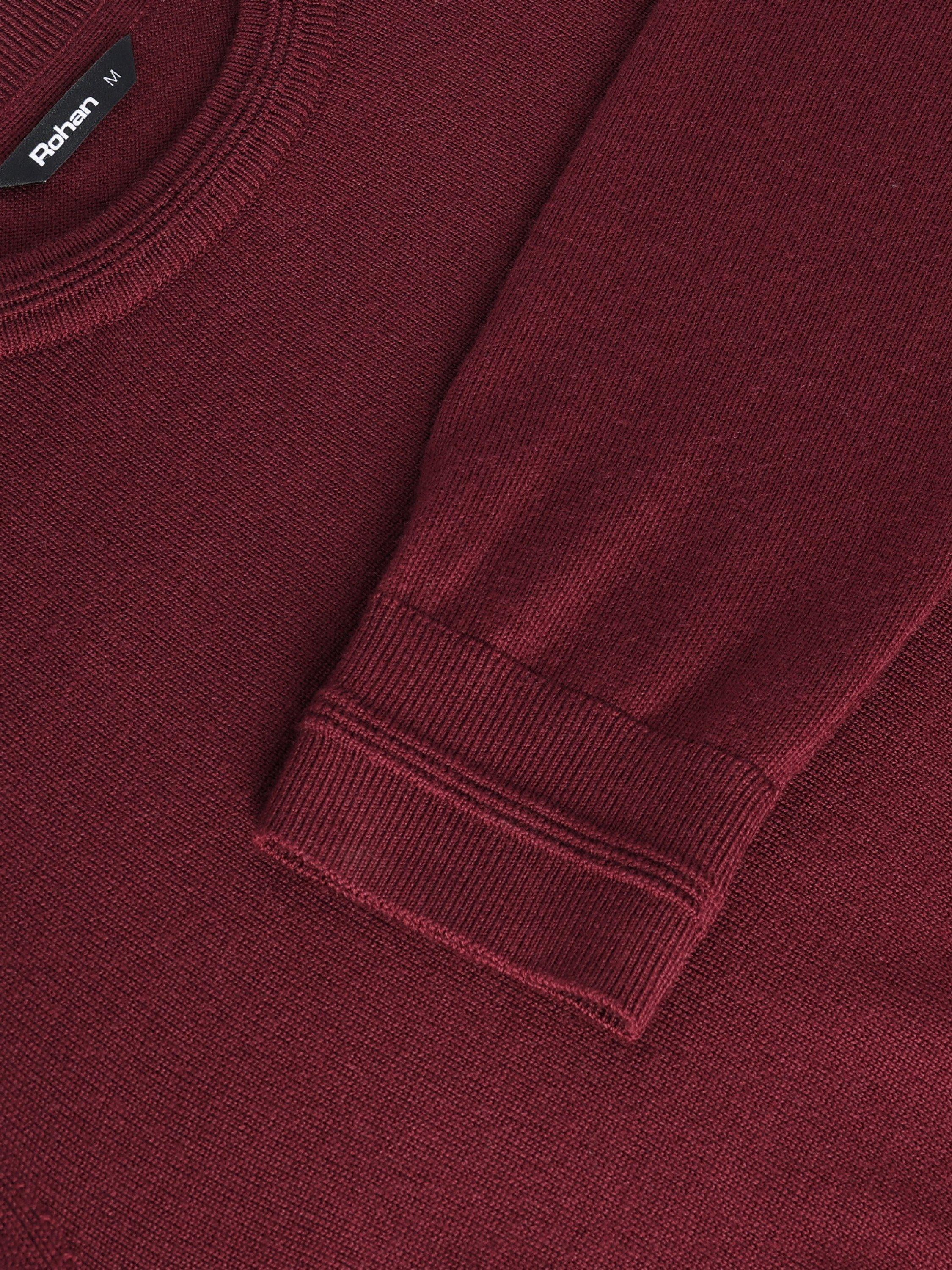 Product image 6 of 6, which shows Rohan Merino Wool Crew Neck Jumper, Chestnut Red, S