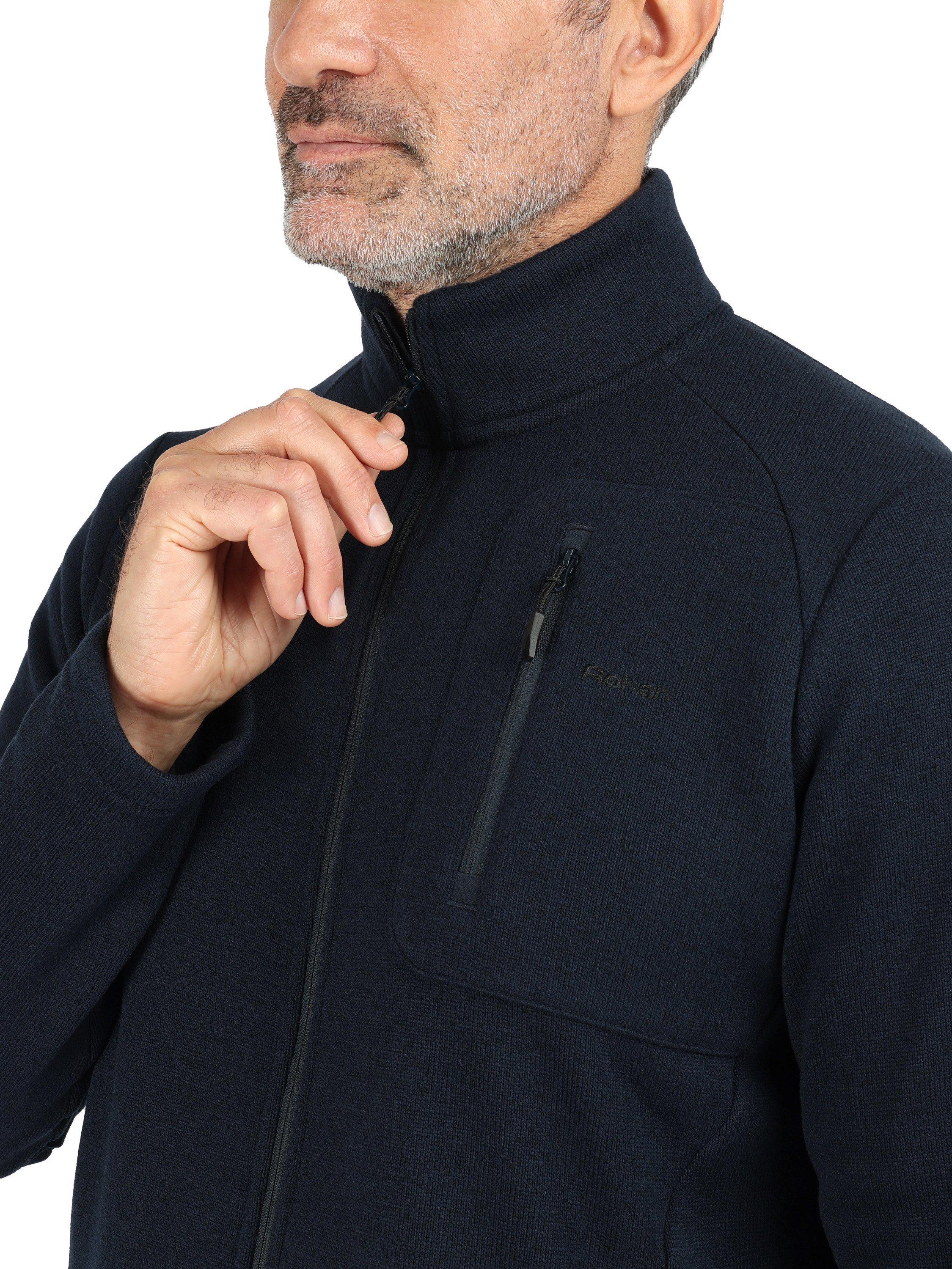 Product image 6 of 7, which shows Rohan Kiruna Zipped Fleece, True Navy Marl, S