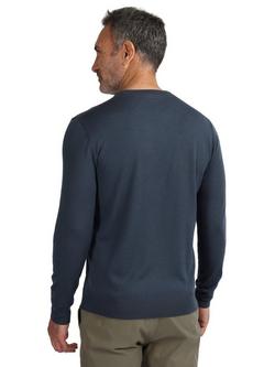 Rohan Merino Wool Crew Neck Jumper, Vesper Blue - view 2, Vesper Blue