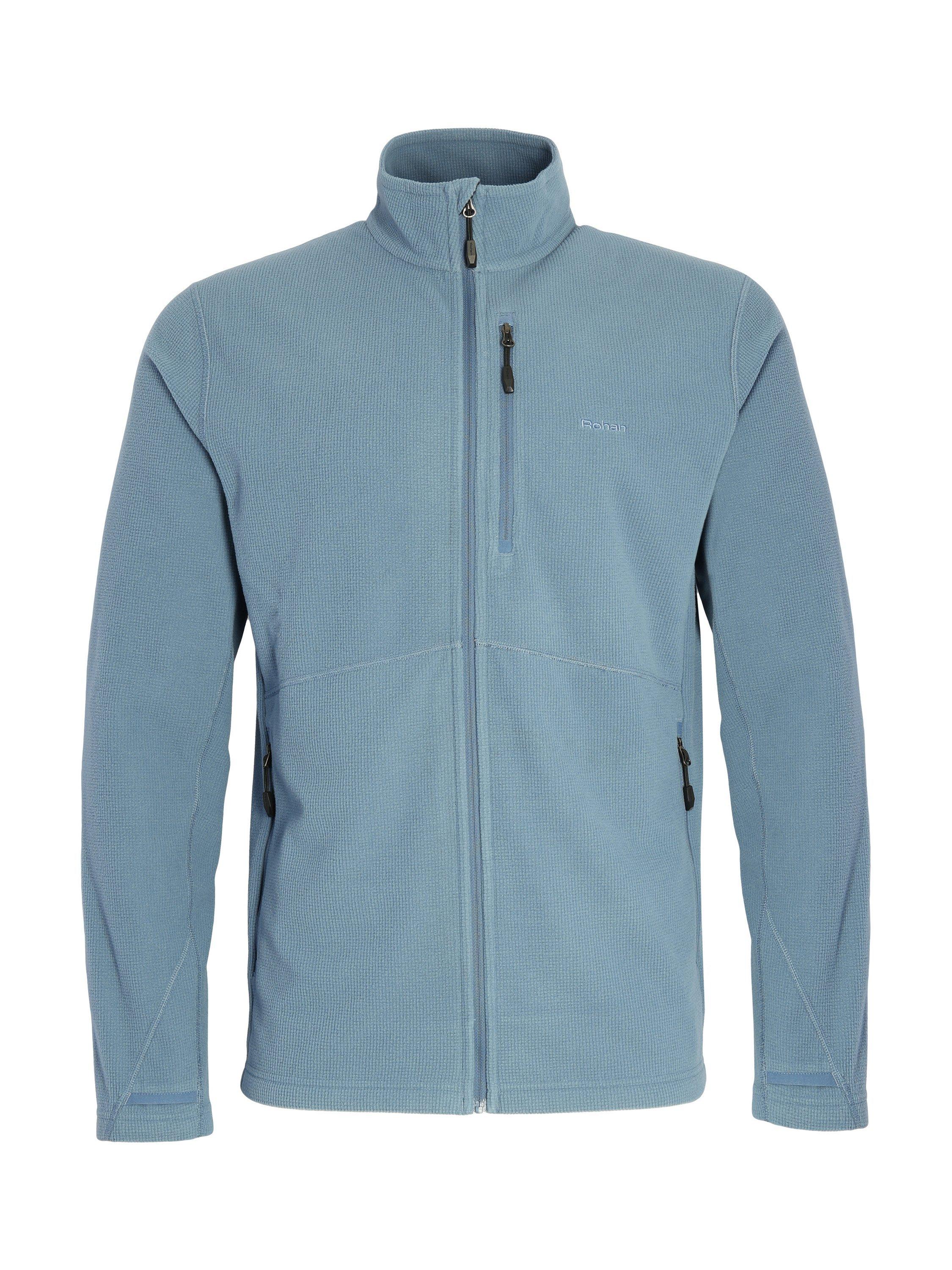 Product image 2 of 8, which shows Rohan Microgrid Fleece Jacket, Shadow Blue, S