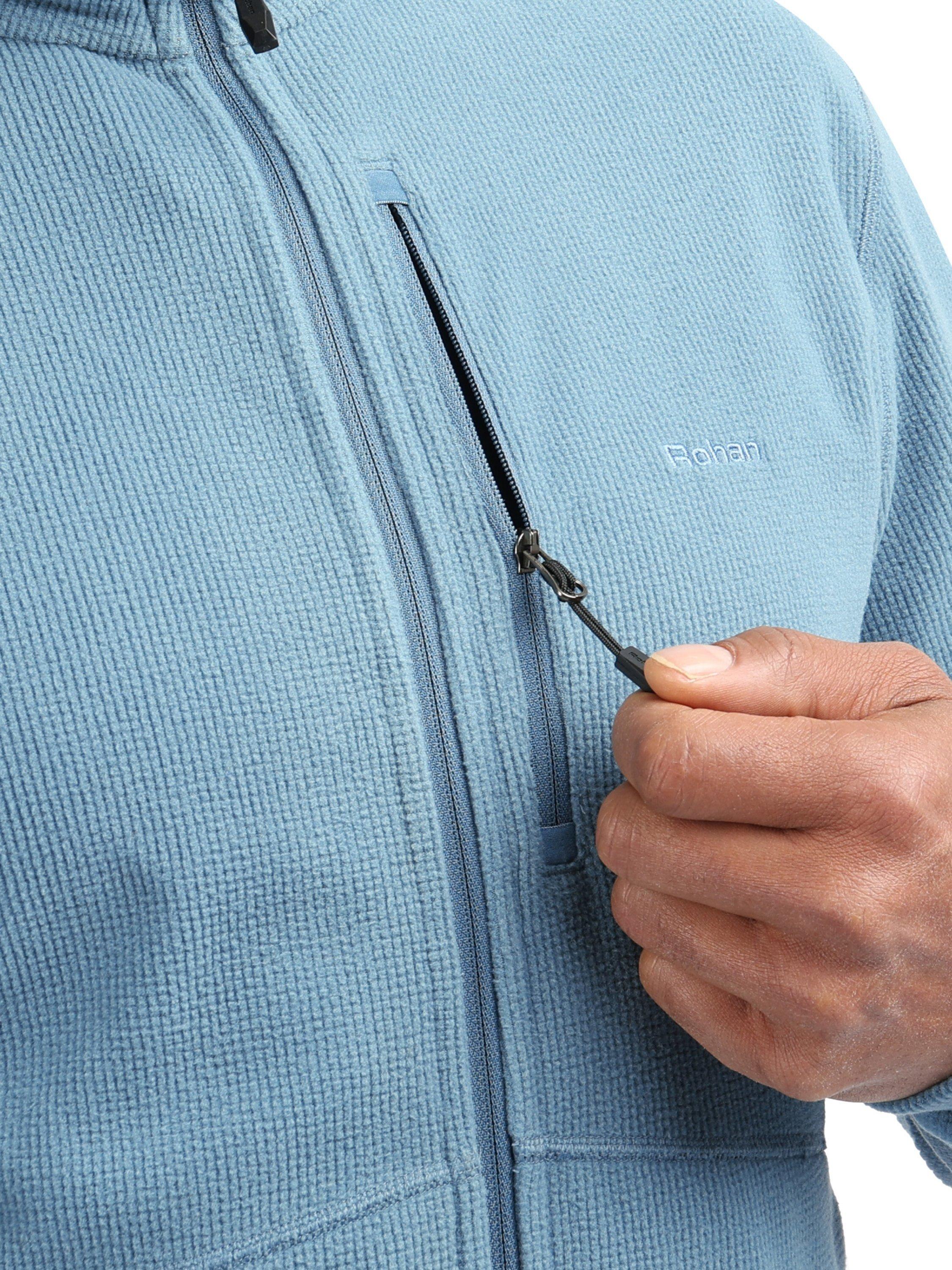 Product image 5 of 8, which shows Rohan Microgrid Fleece Jacket, Shadow Blue, S