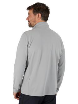 Rohan Men's Microgrid Zip-Neck Mid-Layer Top, Haze Grey - view 2, Haze Grey