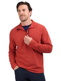 Rohan Microgrid Zip Neck Mid Layer Top, Lava Red, Lava Red