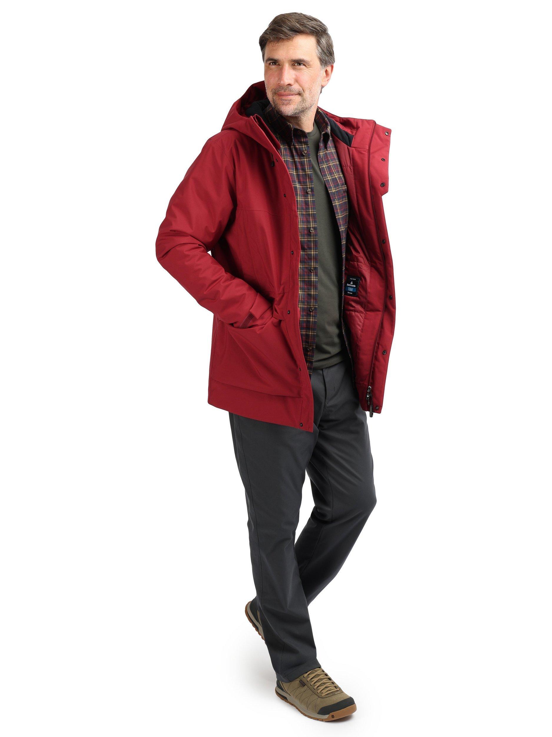 Product image 4 of 10, which shows Rohan Bowland Knee Length Coat, Garnet Red, S