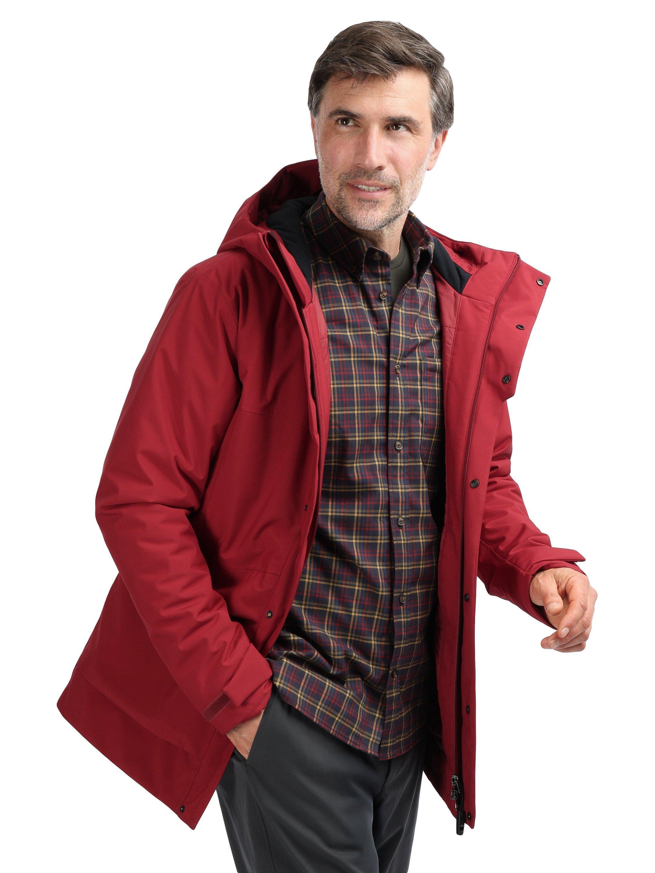 Product image 5 of 10, which shows Rohan Bowland Knee Length Coat, Garnet Red, S
