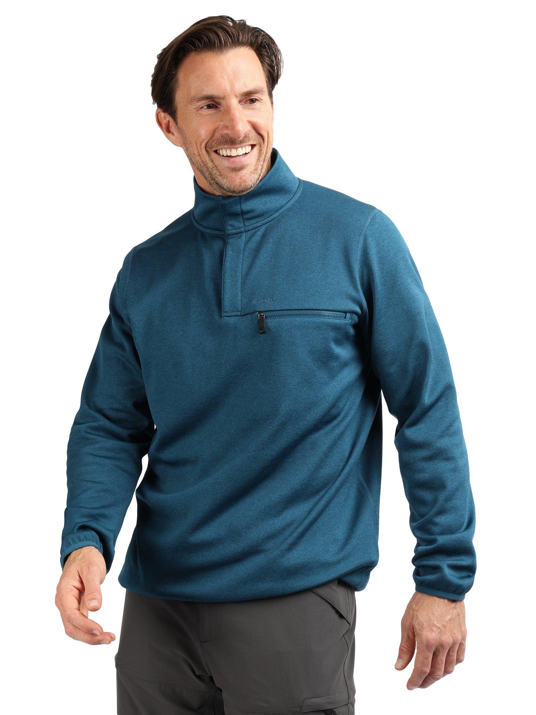 Product image 1 of 7, which shows Rohan Men's Campfire Fleece, Tarn Blue Marl, S
