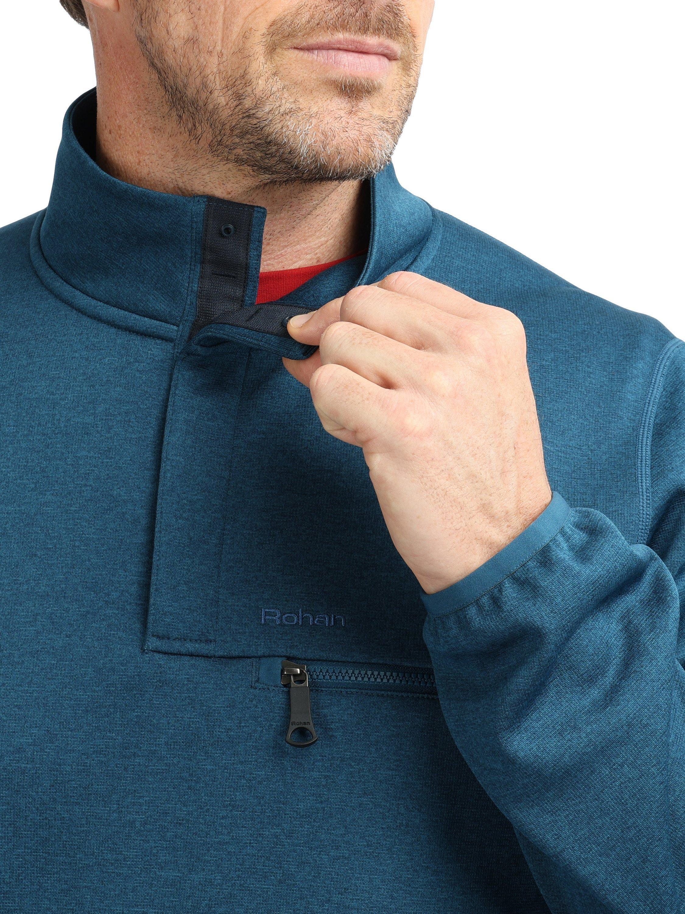 Product image 5 of 7, which shows Rohan Men's Campfire Fleece, Tarn Blue Marl, S