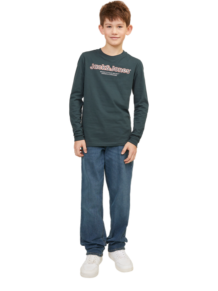 Jack & Jones Kids' Clark Regular Jeans, Blue Denim, Blue Denim