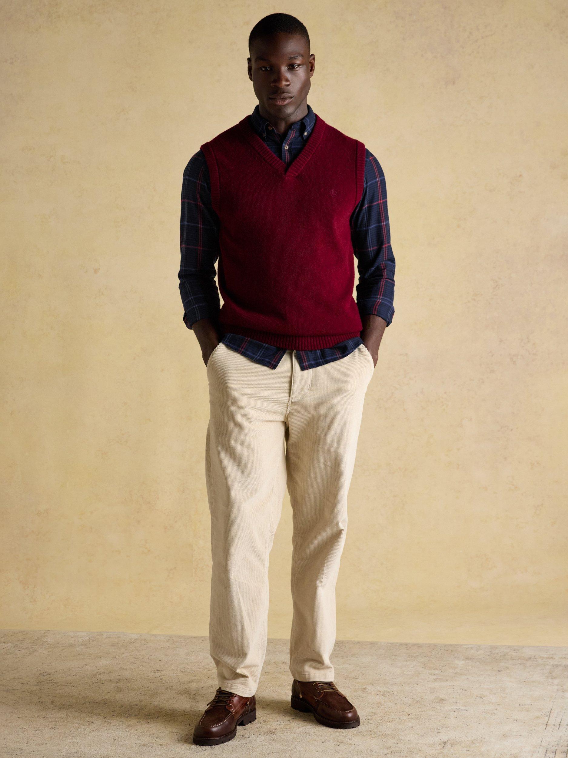 Product image 7 of 9, which shows Joules Cotton Flannel Long Sleeve Collar Shirt, Navy, S