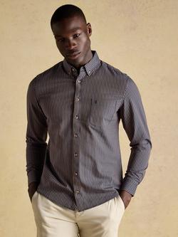 Joules Cotton Stripe Oxford Shirt, Navy