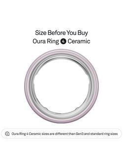 Oura Ring 4 Ceramic Health & Fitness Tracker Smart Ring - view 2, Petal